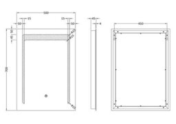 Royal Bathrooms 700 X 500mm Illuminated Bathroom Led Mirrors With Front-Lit Dimmable Anti-Fog - thumbnail 3