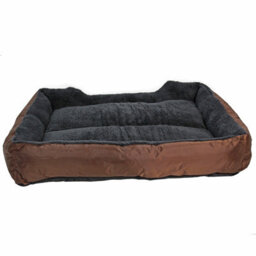 Actiaspet Faux Fur Pet Bed Brown/grey X-Large - thumbnail 6