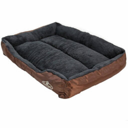 Actiaspet Faux Fur Pet Bed Brown/grey X-Large - thumbnail 4