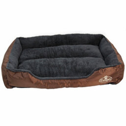 Actiaspet Faux Fur Pet Bed Brown/grey X-Large - thumbnail 1