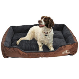 Actiaspet Faux Fur Pet Bed Brown/grey X-Large - thumbnail 2