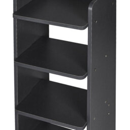 Living And Home Black 8-Tier Simple Household Shoe Rack With Layered Dividers For Doorways, 82Cm W X 26Cm D X 120Cm H - thumbnail 7