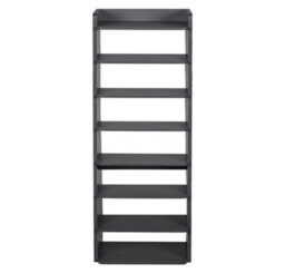 Living And Home Black 8-Tier Simple Household Shoe Rack With Layered Dividers For Doorways, 82Cm W X 26Cm D X 120Cm H - thumbnail 4