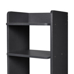 Living And Home Black 8-Tier Simple Household Shoe Rack With Layered Dividers For Doorways, 82Cm W X 26Cm D X 120Cm H - thumbnail 6