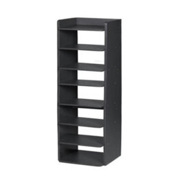 Living And Home Black 8-Tier Simple Household Shoe Rack With Layered Dividers For Doorways, 82Cm W X 26Cm D X 120Cm H - thumbnail 5