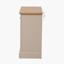 Pacific Lifestyle Cream 2 Drawer Pine And Oak Wood Console Table - thumbnail 6