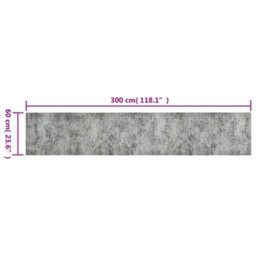 Berkfield Kitchen Rug Washable Beton 60X300 Cm Velvet - thumbnail 5