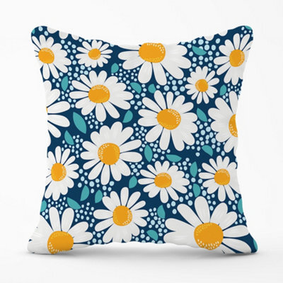 Warren Reed Designer Camomile Flowers Cushions 60Cm X 60Cm - image 1