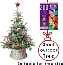 200 Outdoor Led Christmas Lights Battery Operated Coloured - thumbnail 7