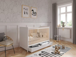 Love For Sleep Tokyo Cot Bed 120X60Cm With Drawer - thumbnail 3