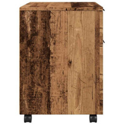 Walplus Mobile File Cabinet With Wheels Old Wood 45X38X54 Cm Engineered Wood - thumbnail 6