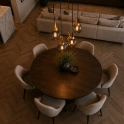 Luminosa Lighting Luminosa Lacrima Cluster Pendant Ceiling Light Black, Gold Smoky Glass Shade 5X E27 - thumbnail 5