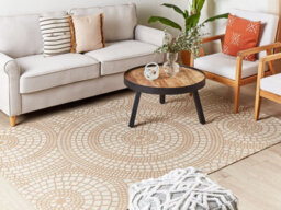 Beliani Rug Ariba White Beige 160 X 230 Cm Jute - thumbnail 2