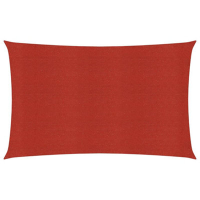 Berkfield Sunshade Sail 160 G/m2 Red 3X6 M Hdpe - image 1
