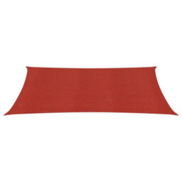 Berkfield Sunshade Sail 160 G/m2 Red 3X6 M Hdpe - thumbnail 2