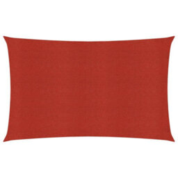 Berkfield Sunshade Sail 160 G/m2 Red 3X6 M Hdpe - thumbnail 1