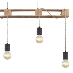 Luminosa Lighting Luminosa Joelle Bar Pendant Ceiling Light Matt Black 4X E27 - thumbnail 4