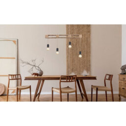 Luminosa Lighting Luminosa Joelle Bar Pendant Ceiling Light Matt Black 4X E27 - thumbnail 6