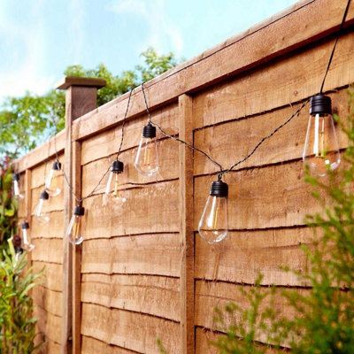 Gardenwize Garden Outdoor 2M Solar Clear Filament Leb Bulb String Fairy Lights - image 1