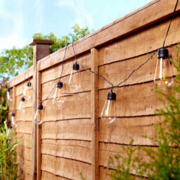 Gardenwize Garden Outdoor 2M Solar Clear Filament Leb Bulb String Fairy Lights - thumbnail 1