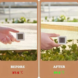 Beige 3Mx6M Shade Sail For Garden - thumbnail 5