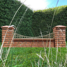 Premier Garden Supplies Concave Top Wooden Trellis Panel 6Ft X 1Ft (4 Pack) Privacy Square Lattice Fencing Topper Extension For Climbing Plant Support - thumbnail 5
