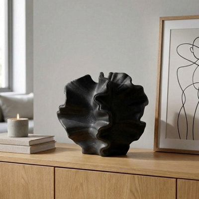 Garden Greatness Urban Sculpted Coral Stoneware Vase - image 1