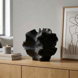 Garden Greatness Urban Sculpted Coral Stoneware Vase