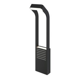 GoodHome Majorca Contemporary Black Mains-Powered 1 Lamp Integrated Led Outdoor Post Light (H)700mm - thumbnail 5