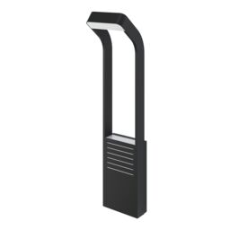 GoodHome Majorca Contemporary Black Mains-Powered 1 Lamp Integrated Led Outdoor Post Light (H)700mm - thumbnail 4