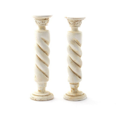 Streets Ahead Marble Twist Columns For 12Th Scale Dolls House