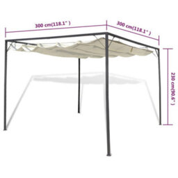 Berkfield Garden Gazebo With Retractable Roof Canopy - thumbnail 7