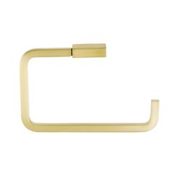 GoodHome Elland Brushed Gold Effect Wall-Mounted Toilet Roll Holder (H)106mm (W)170mm - thumbnail 2