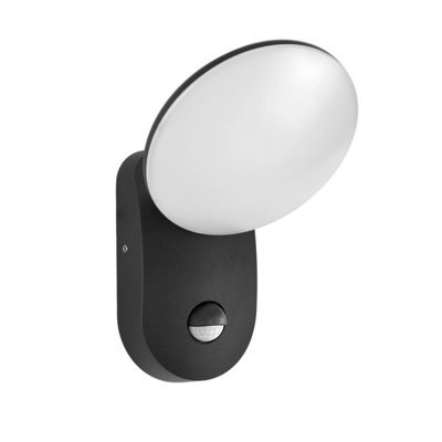 Luminosa Lighting Luminosa Monti D-Sensor Outdoor Wall Down Lamp Black 4000K Neutral White Ip54