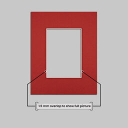 Ak Frames 10X8 Crimson Picture Mounts To Fit 7X5 Aperture Size - Mount Board Only (No Frame Included) - thumbnail 4