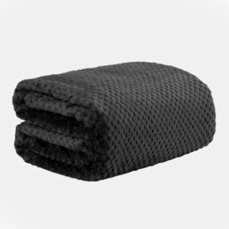 OHS Luxury Large Waffle Honeycomb Mink Warm Throw - thumbnail 2