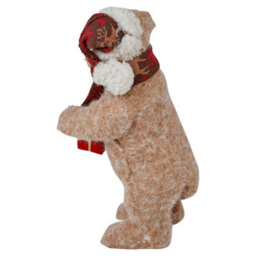 Urbn-Living Urbnliving 38Cm Large Festive Christmas Standing Bear Plush Decoration Ornament Xmas Decor -Brown - thumbnail 7
