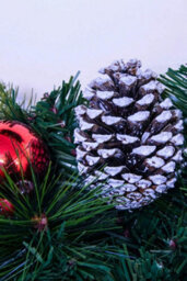 Christmas Tree World 180Cm Decorated Mixed Pine Garland With Red Baubles - thumbnail 4