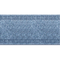 Floordirekt Primaverum Needle Felt Kitchen Runner Mat Non Slip Gel Back Cushioned Hallway Indoor Steel Blue 66 X 200 Cm