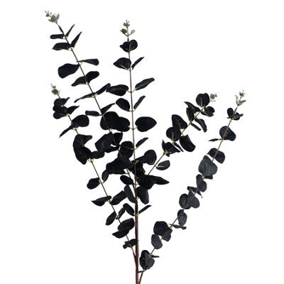 Leaf 80Cm Black Eucalyptus Foliage Stem - image 1