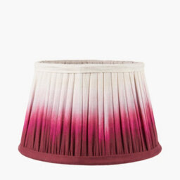 Pacific Lifestyle 20Cm Fuchsia Pink Ombre Soft Pleated Tapered Lampshade - thumbnail 1