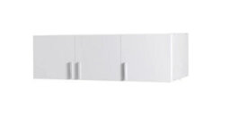 Arte Snow 04A Top Box W136Cm X H40Cm X D54Cm - White Gloss & White Matt, Sleek Overhead Storage - thumbnail 1