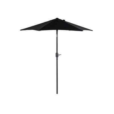 Alfresia Black 2M Outdoor Garden Parasol With Tilt Function - image 1