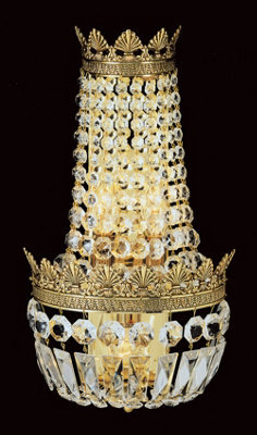 Luminosa Lighting Luminosa Hamburg Crystal Empire Wall Light