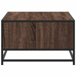 Berkfield Coffee Table Brown Oak 100X57X35 Cm Engineered Wood And Metal - thumbnail 6