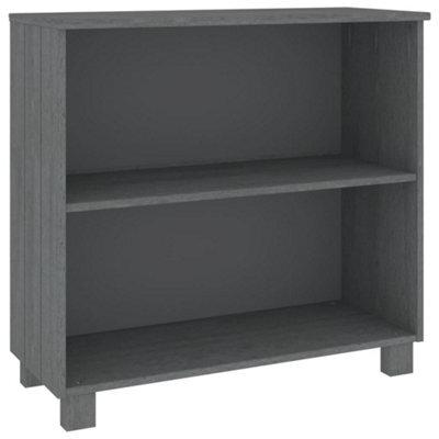 Berkfield Rustic Sideboard Dark Grey 85X35X80 Cm Solid Wood Pine - image 1
