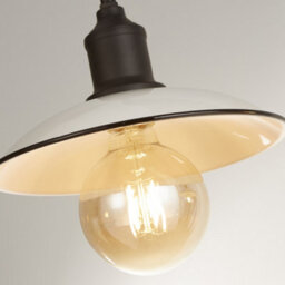 Pagazzi Lighting Pagazzi Kestle White Enamel Finish 3 Light Diner Bar Pendant - thumbnail 2