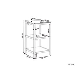 Beliani Outdoor Kitchen Island Venosa Acacia Wood Brown - thumbnail 3