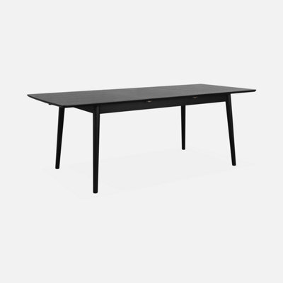 Sweeek - 6 To 8-Seater Extendable Rectangular Dining Table Lina Black 210X90X75 Cm - image 1