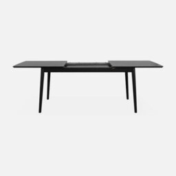 Sweeek - 6 To 8-Seater Extendable Rectangular Dining Table Lina Black 210X90X75 Cm - thumbnail 3